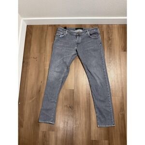Hand Picked Jeans Mens 42x32 Gray Orvieto-ECO Slim Straight Stretch Denim Italy